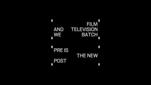 &Walsh designs a cinematic identification for BATCH’s modern put up-production tech