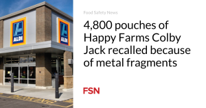 4,800 pouches of Fully chuffed Farms Colby Jack recalled thanks to metal fragments
