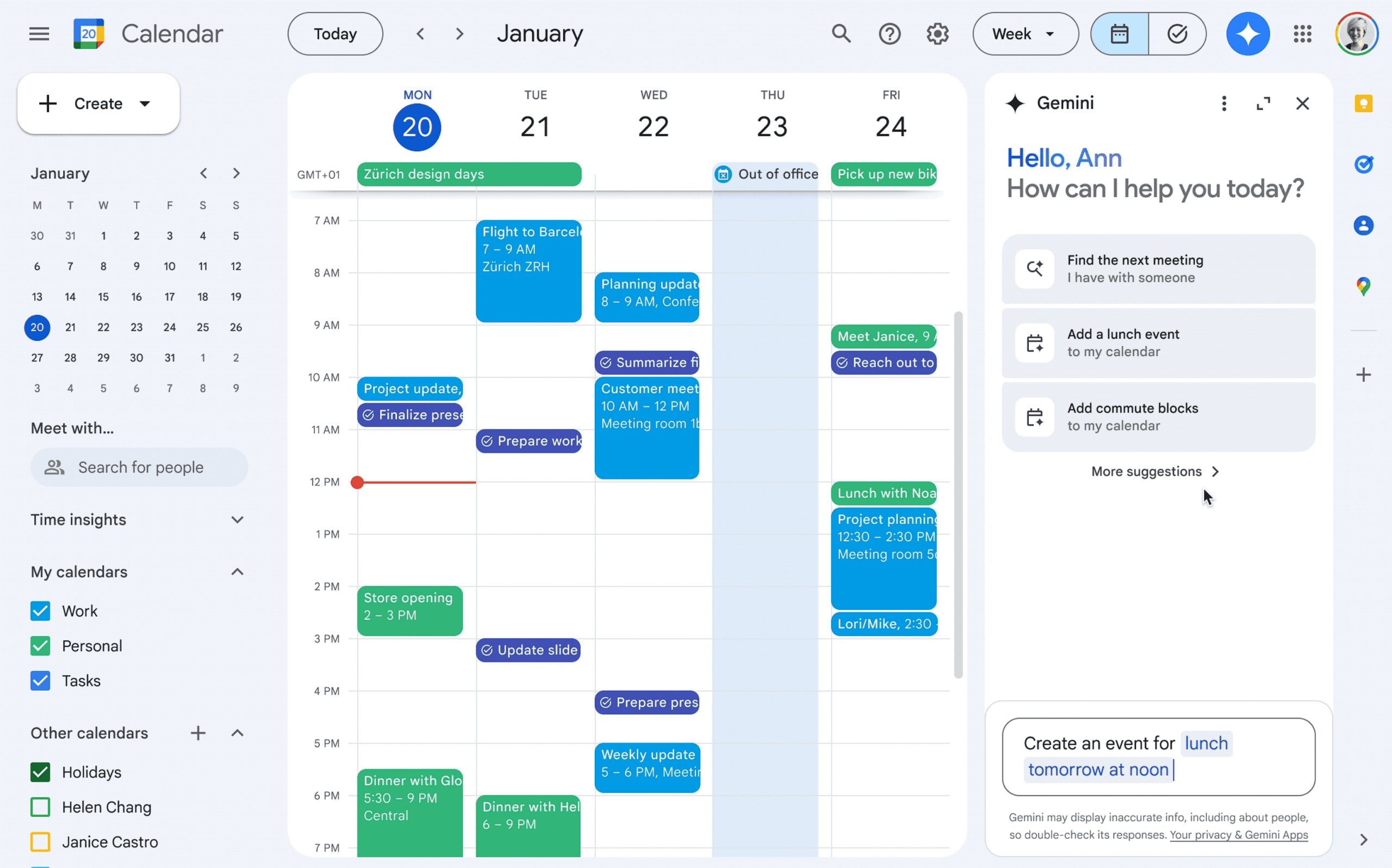 Google Calendar will get dedicated aspect panel for Gemini AI assistant
