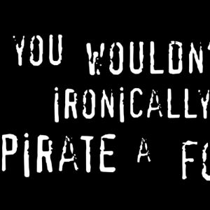 “You wouldn’t rob a automobile” anti-piracy marketing campaign will have extinct pirated fonts