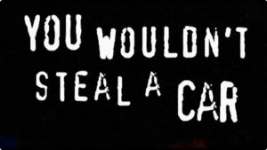 That one notorious anti-piracy PSA campaign would possibly just fill old faculty a pirated font