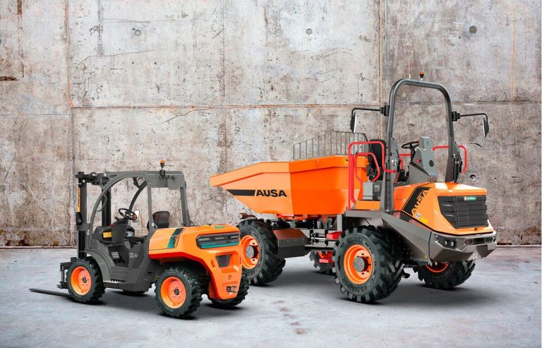 Ausa Rolls Out First Electrical Tough-Terrain Forklift, Contemporary Reversible Dumper