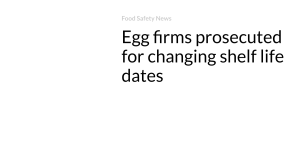Egg firms prosecuted for altering shelf life dates