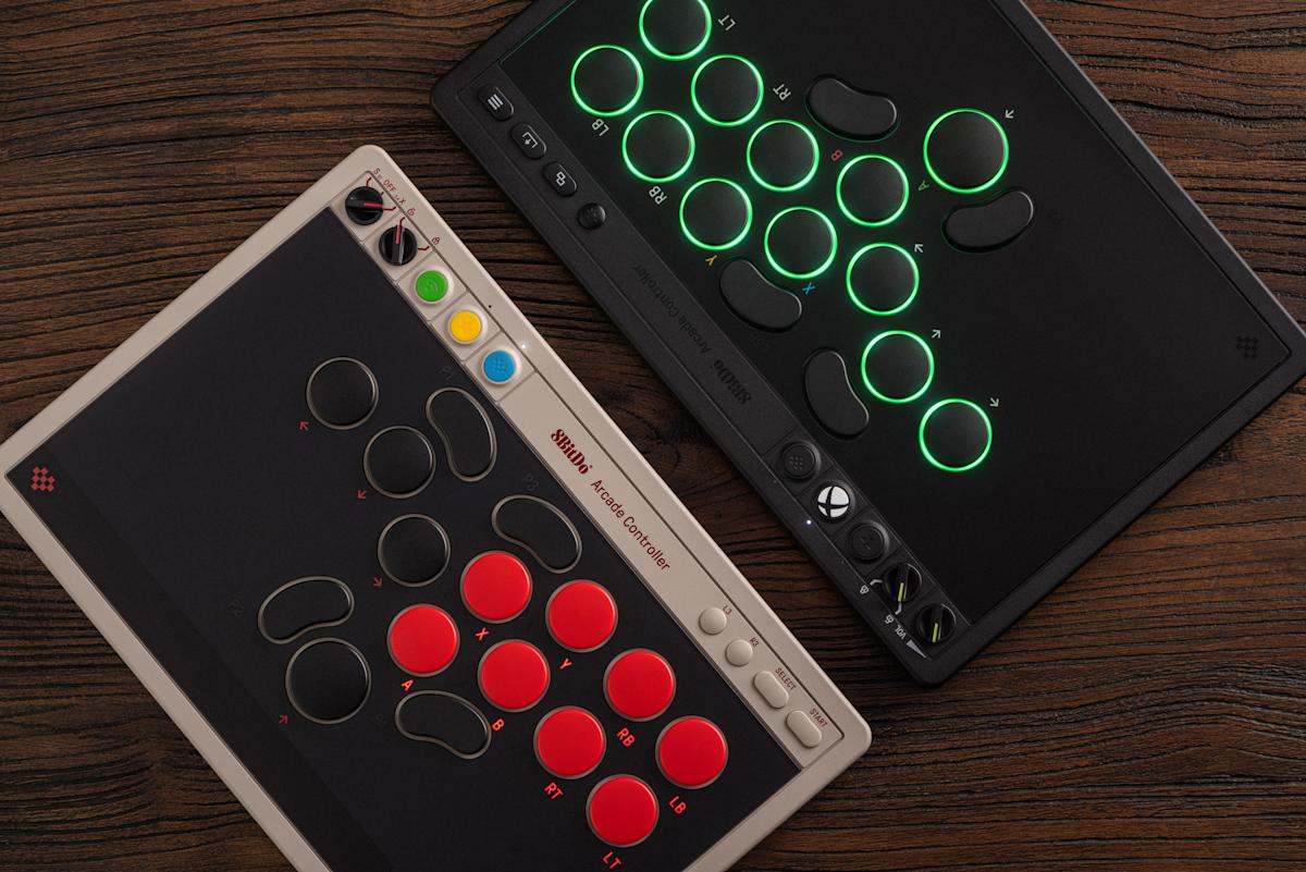 8BitDo’s all-button Arcade Controller is practically as thin as a MacBook Pro