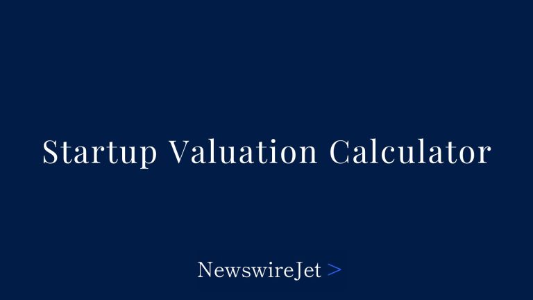 Free Startup Valuation Calculator