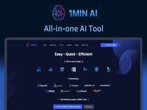 Your new AI-powered team costs less than $80—meet 1min.AI