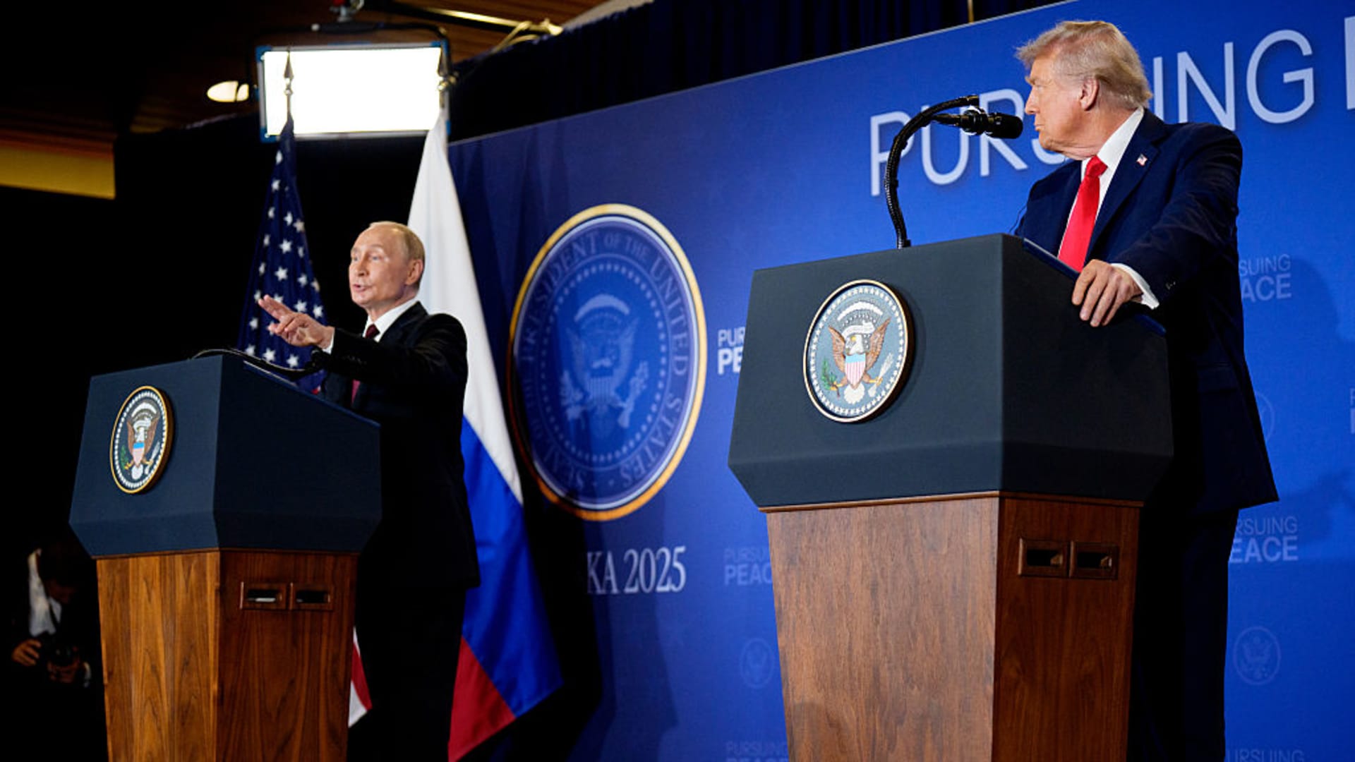 Trump hails assembly with Putin as ‘productive’ after talks over Ukraine fail to achieve a breakthrough