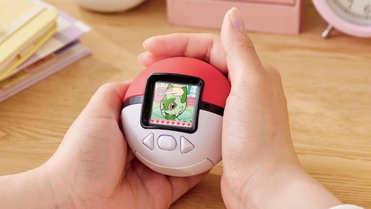 This pettable Poké Ball is a Tamagotchi-style toy with over 150 Pokémon inside and I resolve on it now