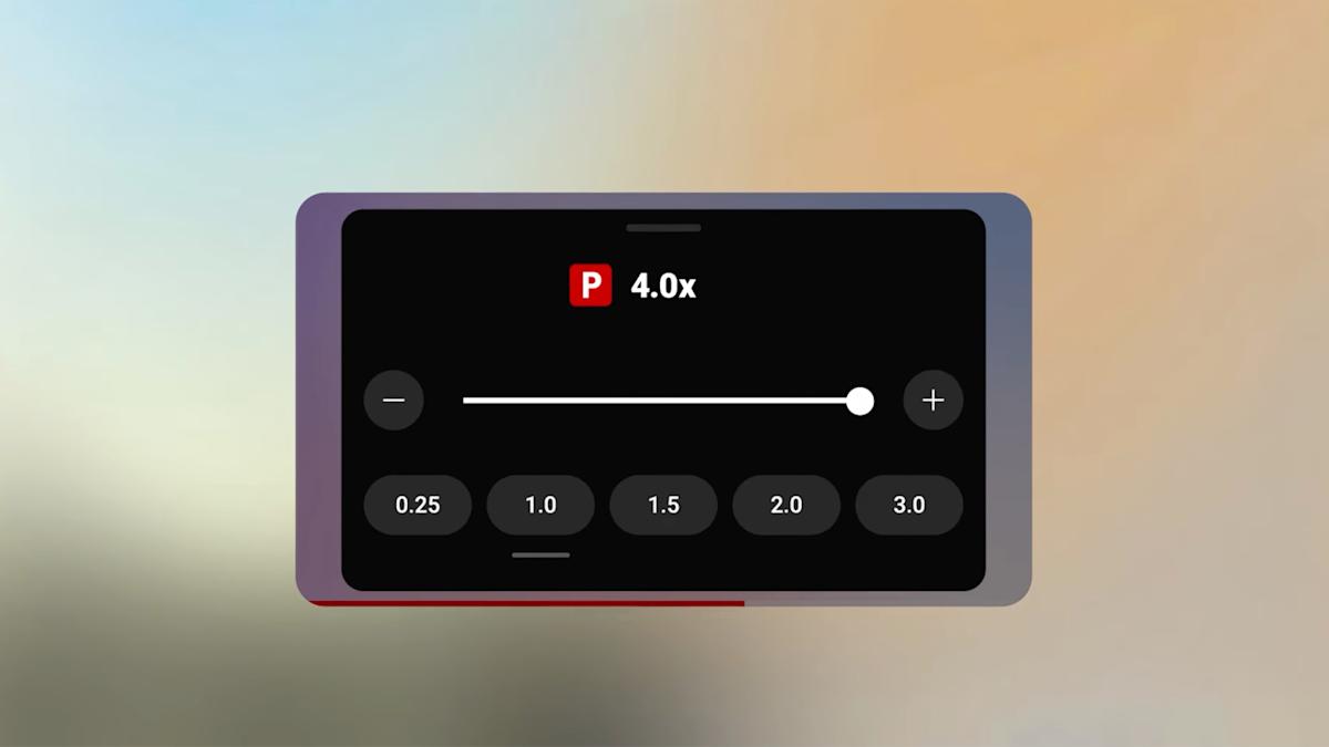 YouTube Top rate provides fine quality audio and 4x playback for iOS, Android and desktop