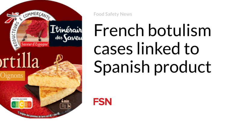 French botulism circumstances linked to Spanish product
