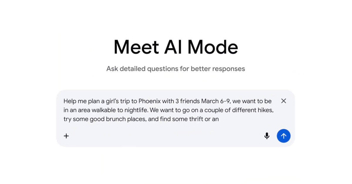 Google’s AI Mode can now lend a hand you to visualise your shuttle plans
