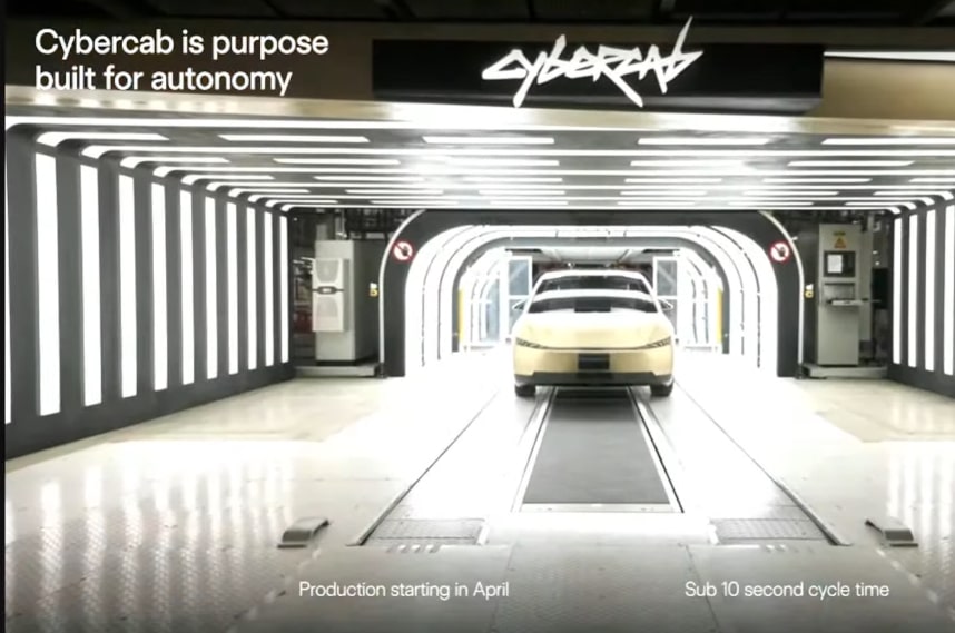 Tesla Cybercab Begins Production in April 2026