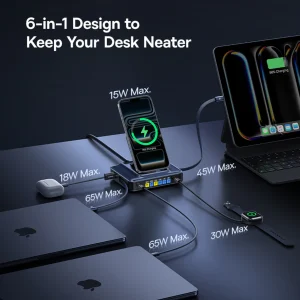 Baseus unveils Nomos NH21 6-in-1 GaN charging spot with twin retractable cables and constructed-in existing