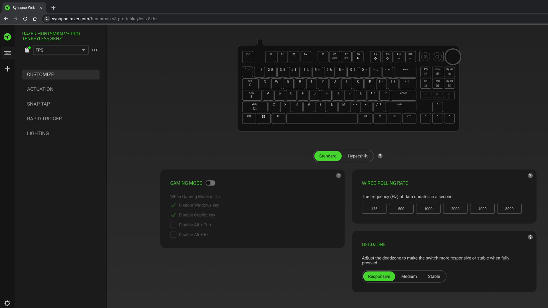 Rejoice! Razer Synapse now works on the web, no install wanted